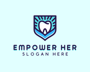 Dental Clinic Tooth Shield logo design