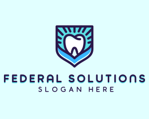 Dental Clinic Tooth Shield logo design