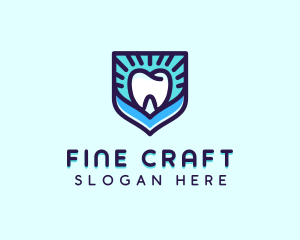 Dental Clinic Tooth Shield logo design