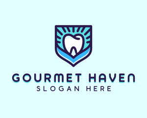 Dental Clinic Tooth Shield logo design