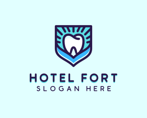 Dental Clinic Tooth Shield logo design