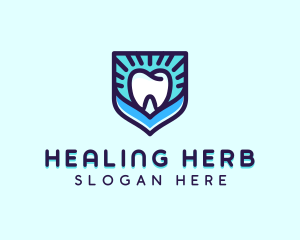 Dental Clinic Tooth Shield logo design