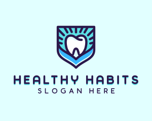 Dental Clinic Tooth Shield logo design