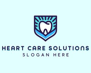 Dental Clinic Tooth Shield logo design