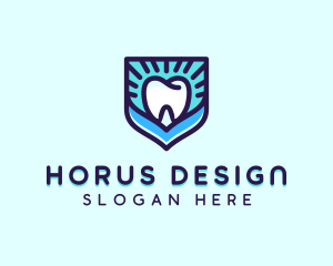 Dental Clinic Tooth Shield logo design