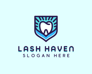 Dental Clinic Tooth Shield logo design