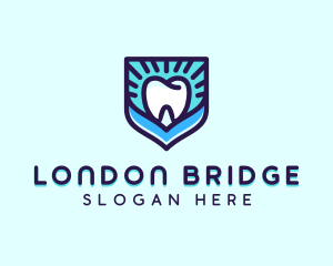 Dental Clinic Tooth Shield logo design