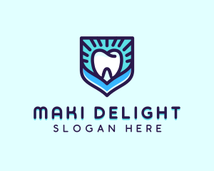 Dental Clinic Tooth Shield logo design