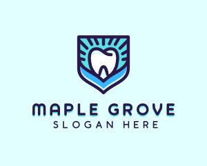 Dental Clinic Tooth Shield logo design