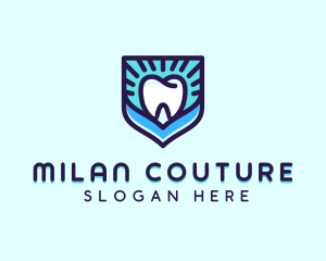 Dental Clinic Tooth Shield logo design