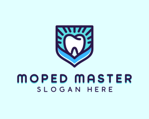 Dental Clinic Tooth Shield logo design