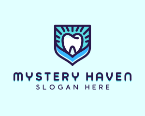 Dental Clinic Tooth Shield logo design