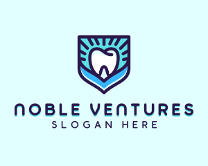 Dental Clinic Tooth Shield logo design