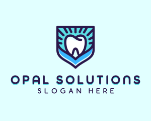 Dental Clinic Tooth Shield logo design