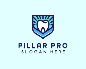 Dental Clinic Tooth Shield logo design