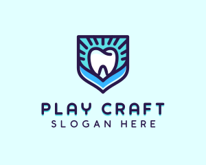 Dental Clinic Tooth Shield logo design