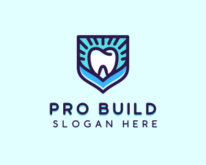 Dental Clinic Tooth Shield logo design