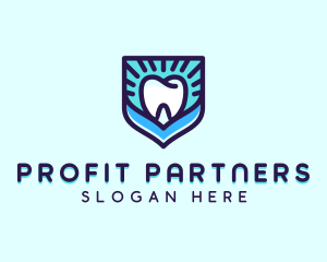 Dental Clinic Tooth Shield logo design