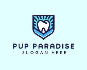 Dental Clinic Tooth Shield logo design