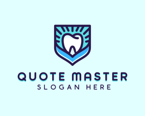 Dental Clinic Tooth Shield logo design