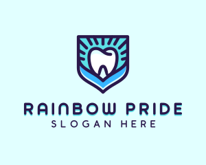 Dental Clinic Tooth Shield logo design