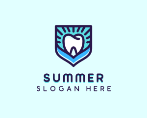 Dental Clinic Tooth Shield logo design