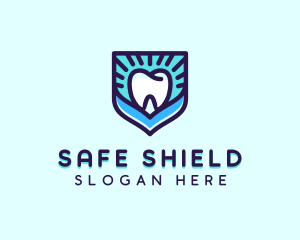 Dental Clinic Tooth Shield logo design