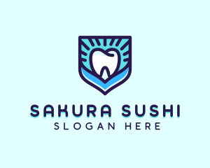 Dental Clinic Tooth Shield logo design