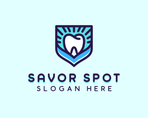 Dental Clinic Tooth Shield logo design