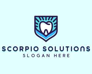 Dental Clinic Tooth Shield logo design