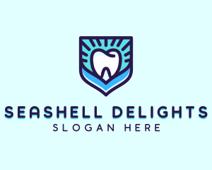 Dental Clinic Tooth Shield logo design