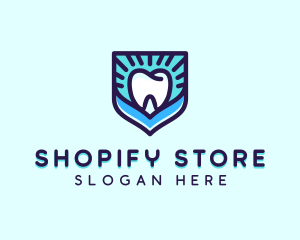 Dental Clinic Tooth Shield logo design