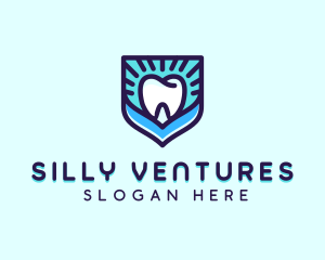 Dental Clinic Tooth Shield logo design