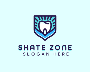 Dental Clinic Tooth Shield logo design