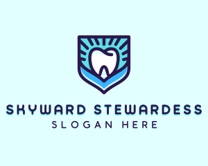 Dental Clinic Tooth Shield logo design