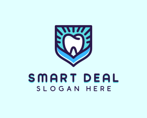 Dental Clinic Tooth Shield logo design