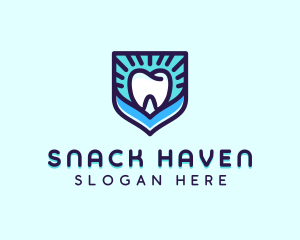 Dental Clinic Tooth Shield logo design