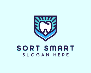 Dental Clinic Tooth Shield logo design