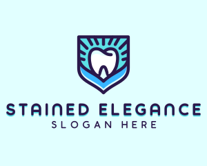 Dental Clinic Tooth Shield logo design