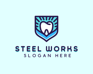 Dental Clinic Tooth Shield logo design