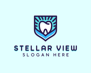 Dental Clinic Tooth Shield logo design