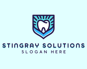 Dental Clinic Tooth Shield logo design