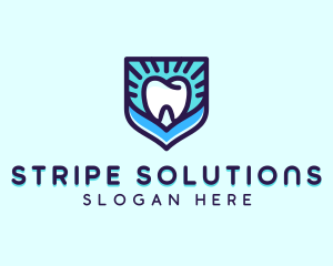 Dental Clinic Tooth Shield logo design