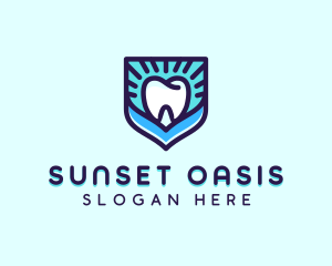 Dental Clinic Tooth Shield logo design