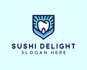 Dental Clinic Tooth Shield logo design