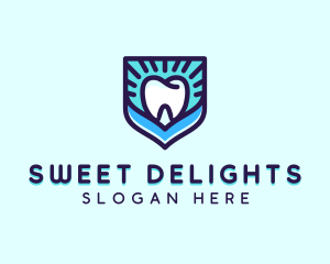 Dental Clinic Tooth Shield logo design