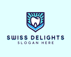 Dental Clinic Tooth Shield logo design