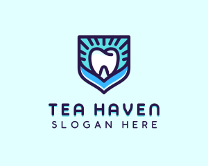 Dental Clinic Tooth Shield logo design