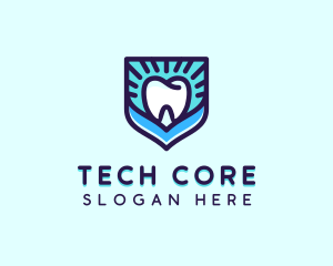 Dental Clinic Tooth Shield logo design