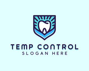 Dental Clinic Tooth Shield logo design